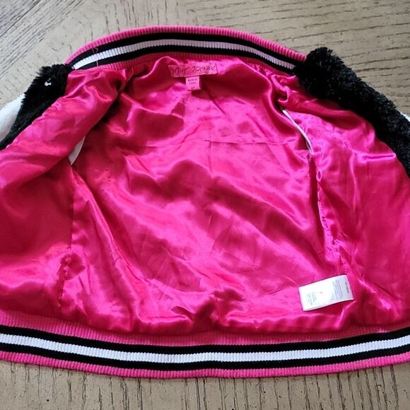 2T Varsity style Betsey Johnson jacket 💖🖤 - Picture 6 of 7